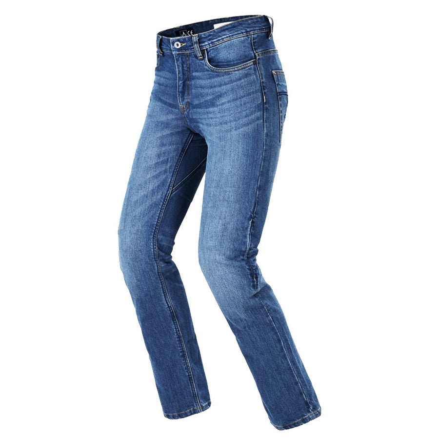 Seventy Degrees SD-PJ18 Torino Blue Motorcycle Jeans for Men – Protective Riding Denim