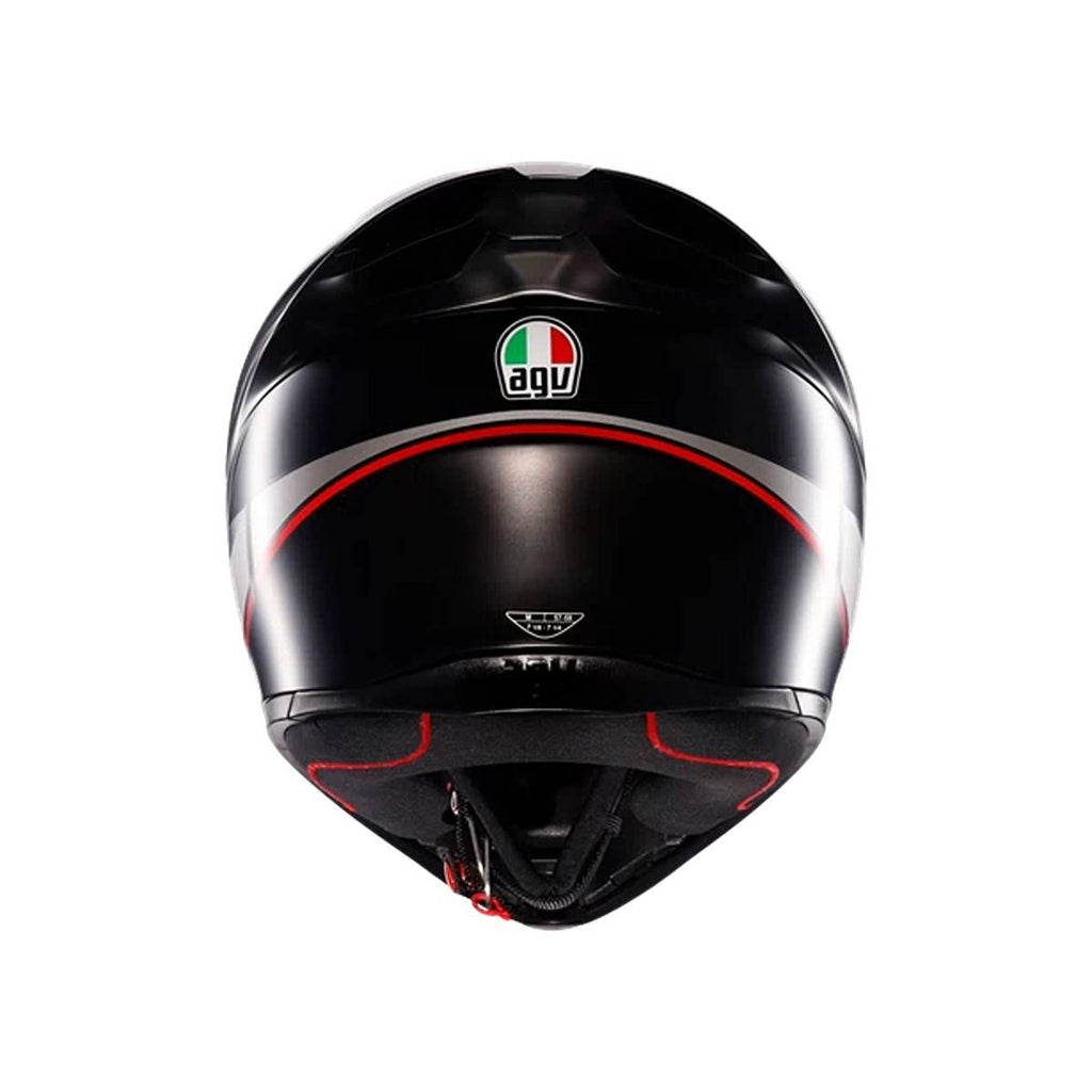 AGV من أي جي في HELMET K1 S LAP GREY - RED خوذة كي1 لاب - BOOST BOX PERFORMANCE AGV91A20F