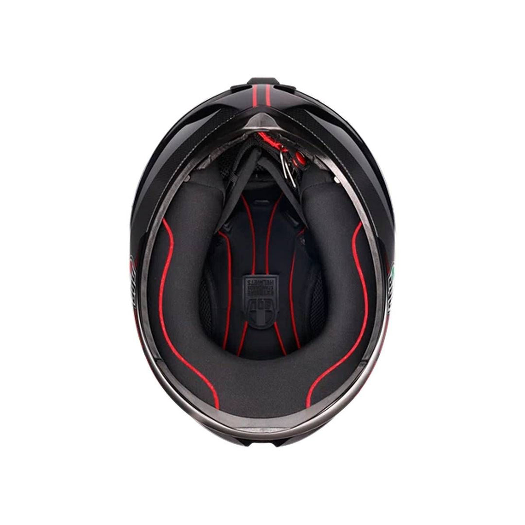 AGV K1 S Lap Grey-Red Helmet – Aerodynamic Design with Ultimate Comfort for Riders – BOOST BOX PERFORMANCE