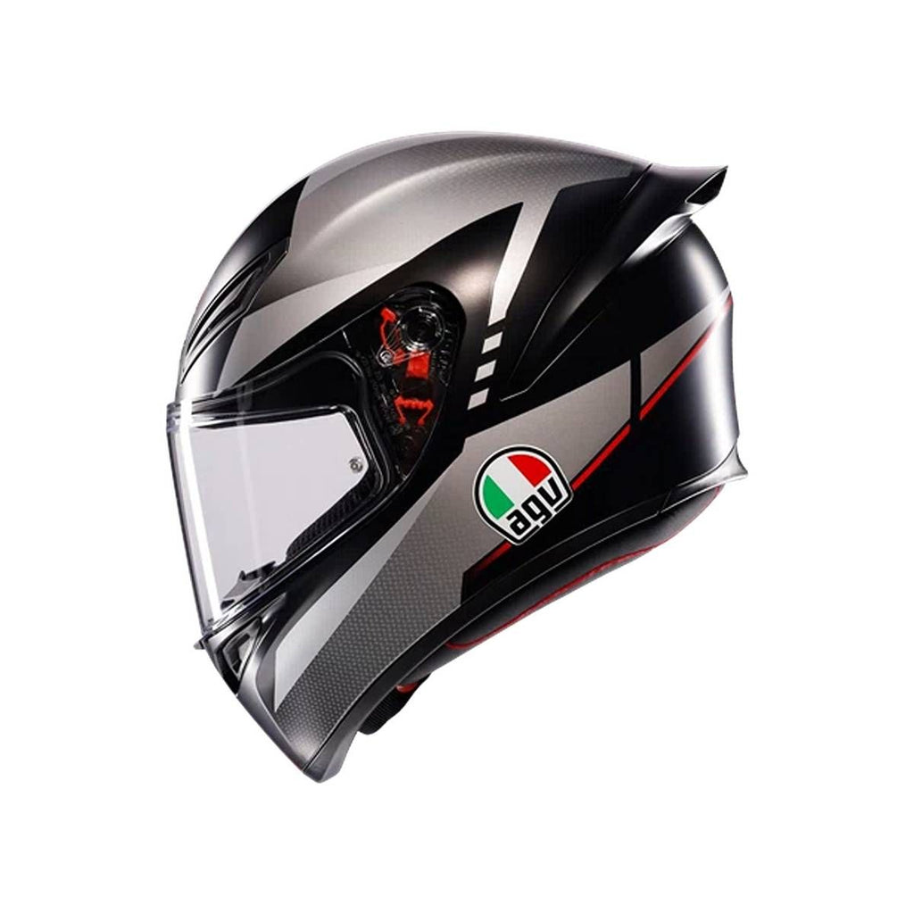AGV من أي جي في HELMET K1 S LAP GREY - RED خوذة كي1 لاب - BOOST BOX PERFORMANCE AGV91A20F