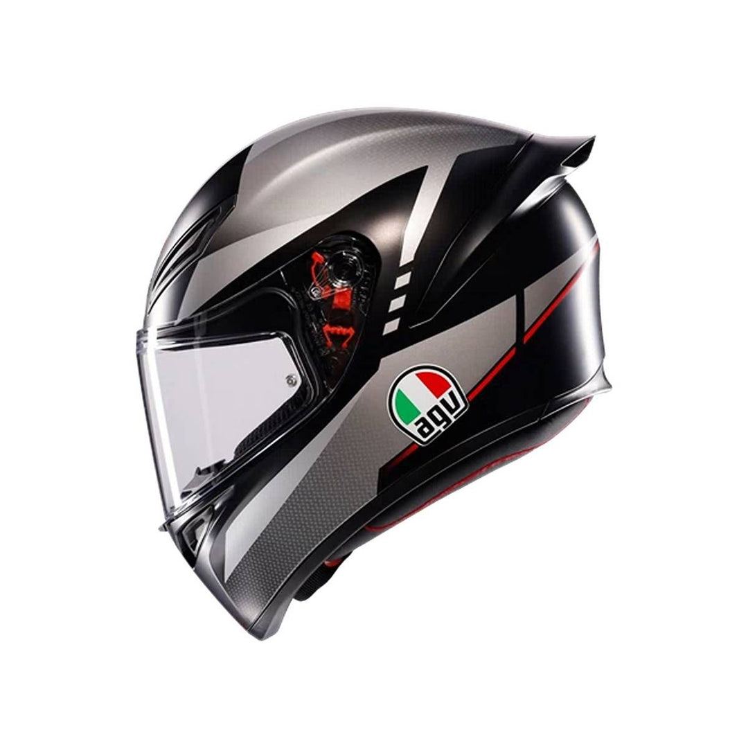 AGV من أي جي في HELMET K1 S LAP GREY - RED خوذة كي1 لاب - BOOST BOX PERFORMANCE AGV91A20F
