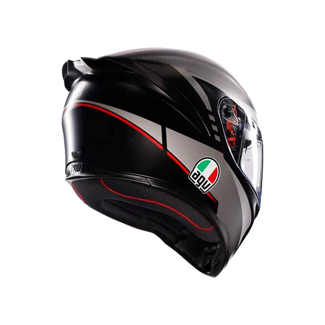 AGV من أي جي في HELMET K1 S LAP GREY - RED خوذة كي1 لاب - BOOST BOX PERFORMANCE AGV91A20F