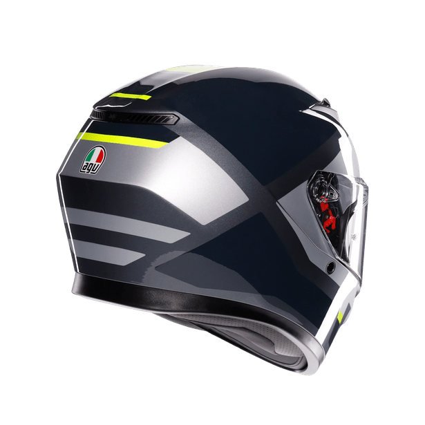 AGV من أي جي في HELMET K3 E2206 SHADE GREY/YELLOW خوذة كي3 - BOOST BOX PERFORMANCE AGV200301O4MY001 - 1