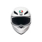 Load image into Gallery viewer, AGV من أي جي في K1 S WHITE - FULL FACE HELMET E2206 خوذة كي 1 اس أبيض لامع - BOOST BOX PERFORMANCE AGV2118394001028004