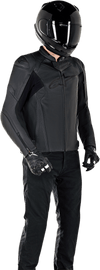 ALPINESTARS من ألبينستار JACKET FASTER V2 BLK سترة فاستر جلد أسود - BOOST BOX PERFORMANCE Alpinestars28103781