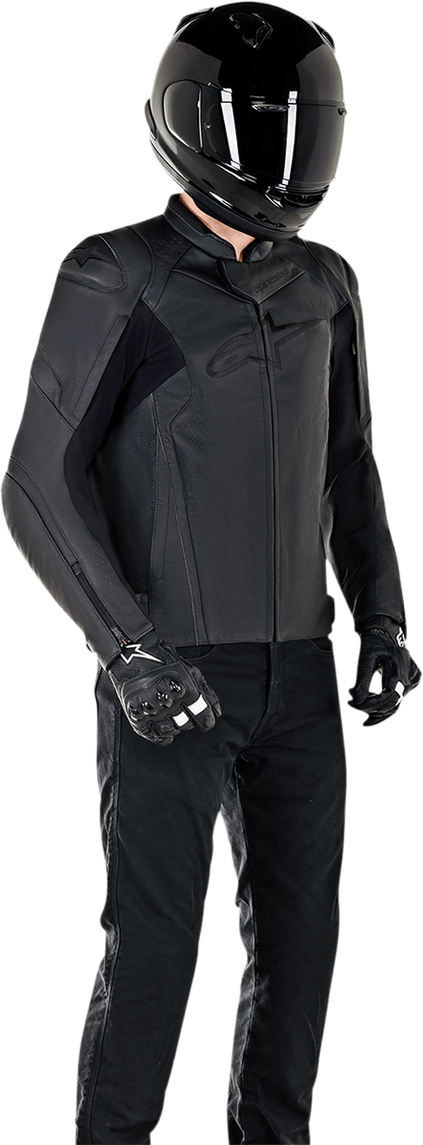 ALPINESTARS من ألبينستار JACKET FASTER V2 BLK/RED سترة فاستر جلد أسود/أحمر - BOOST BOX PERFORMANCE Alpinestars3103521 - 1030 - 48