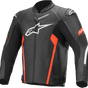 ALPINESTARS من ألبينستار JACKET FASTER V2 BLK/RED سترة فاستر جلد أسود/أحمر - BOOST BOX PERFORMANCE Alpinestars3103521 - 1030 - 48