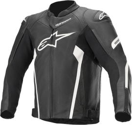 ALPINESTARS من ألبينستار JACKET FASTER V2 BLK/WHITE سترة فاستر جلد أسود/أبيض - BOOST BOX PERFORMANCE Alpinestars28103797