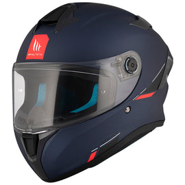 MT HELMETS TARGO S A7 MATT BLUE FULL FACE HELMET