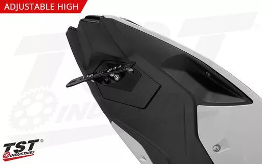 BMW S1000RR 2020 - 22 TST تي أس تي ADJUSTABLE HIGH - MOUNT حاملة لوحة خلفية - BOOST BOX PERFORMANCE TST INDUSTRIES19BMWCO - HMA - FE2 - 10204