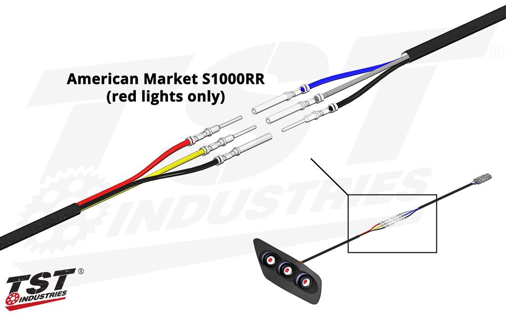BMW S1000RR 2020 - 22 TST تي أس تي IN - TAIL LED INTEGRATED TAIL LIGHT اشارات خلفية - BOOST BOX PERFORMANCE TST INDUSTRIES20BMWS1KINT - BK