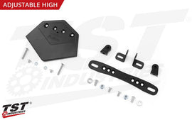 BMW S1000RR 2023 - 24 TST تي أس تي ADJUSTABLE HIGH - MOUNT حاملة لوحة خلفية - BOOST BOX PERFORMANCE TST INDUSTRIES19BMWS1KFE4