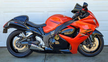 تحميل الصورة في عارض المعرض ، Brock’s Penta-Carbon 15&quot; Polished Muffler – Full Exhaust System for Suzuki Hayabusa (1999–2025)