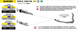 SUZUKI GSX-S950 / GSX-S1000/GT/GX Arrow 71766MI – هدرز ستانلس ستيل رياضي