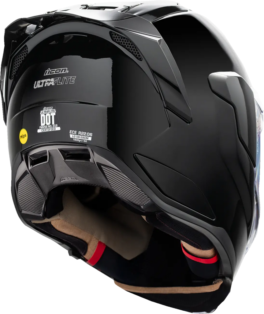 ICON ULTRAFLITE GLOSS BLACK MIPS Helmet