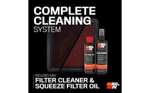 K&N كي&إن SQUEEZE RED CLEANING KIT طقم منظفات فلتر هواء رياضي