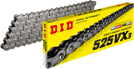 DID دي اي دي CHAIN 525VX3 120 جنزير رياضي - BOOST BOX PERFORMANCE DID RACING CHAIN4525516392259