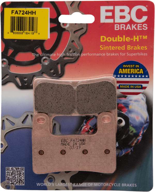 FA724HH إي بي سي فحمات أمامية دابل إتش سينتراد بادس - BOOST BOX PERFORMANCE EBC BrakesFA724HH