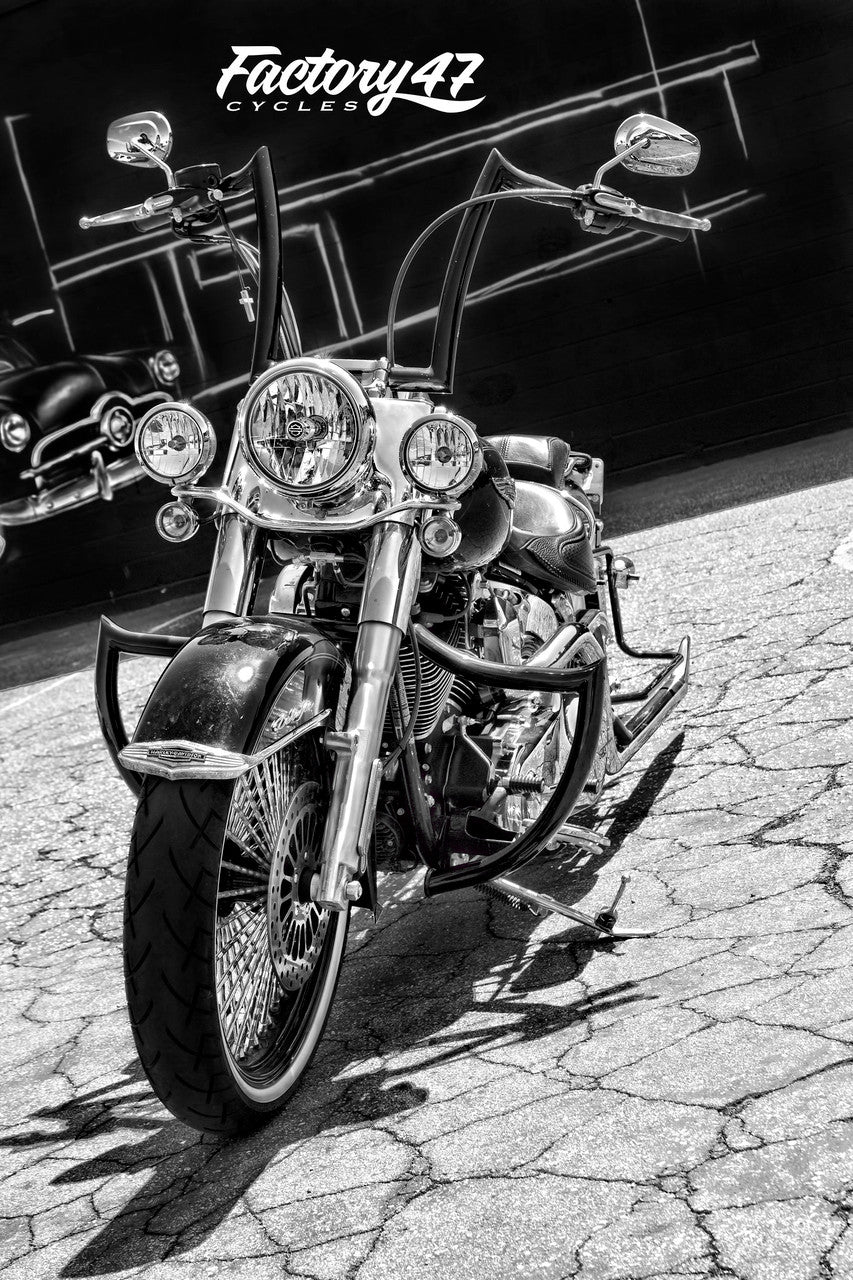 FACTORY 47 من فاكتوري Shield Black For Softail كراش بار حماية كاملة أسود - BOOST BOX PERFORMANCE FACTORY 47EG2105002B