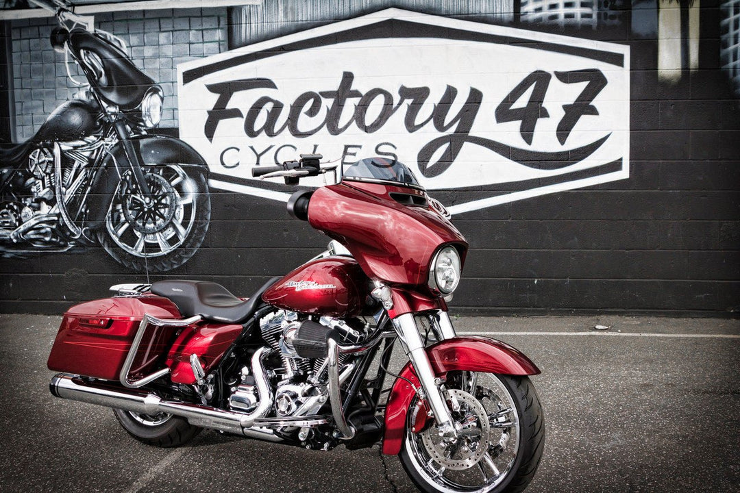 FACTORY 47 من فاكتوري Shield Chrome For Baggers كراش بار حماية كاملة كروم - BOOST BOX PERFORMANCE FACTORY 47EG2105001C