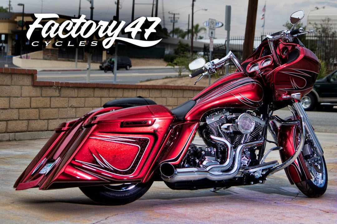 FACTORY 47 من فاكتوري Shield Chrome For Baggers كراش بار حماية كاملة كروم - BOOST BOX PERFORMANCE FACTORY 47EG2105001C