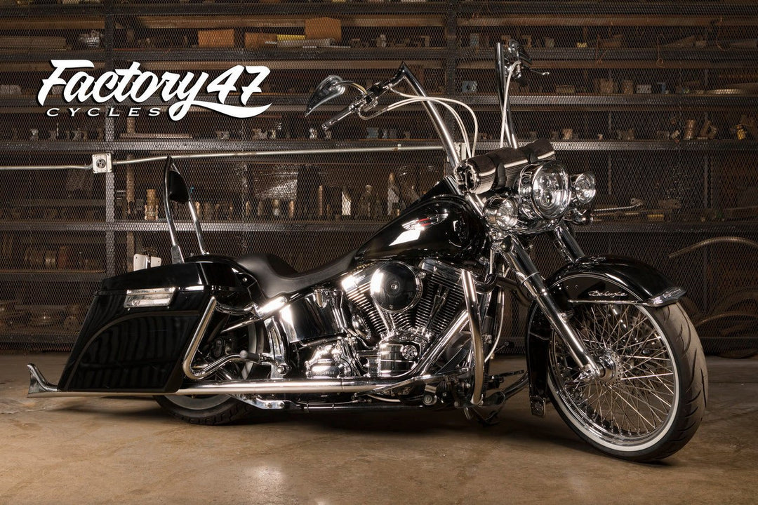 FACTORY 47 من فاكتوري Shield Chrome For Softail كراش بار حماية كاملة كروم - BOOST BOX PERFORMANCE FACTORY 47EG2105002C