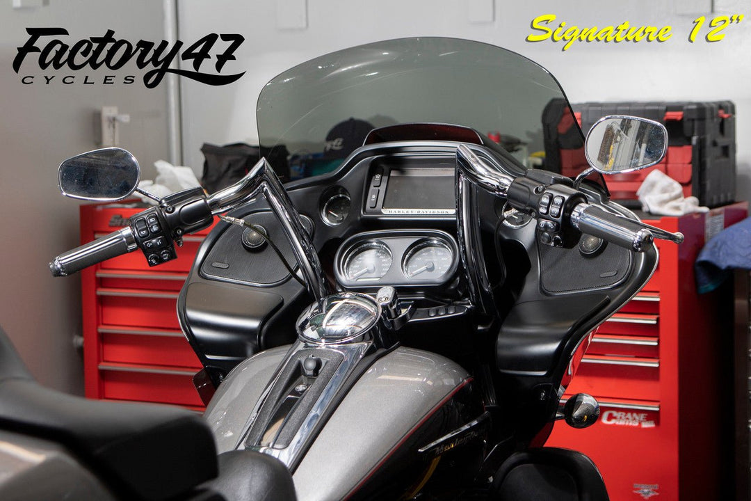 FACTORY 47 من فاكتوري Signature Handlebar 12" Chrome مقود 12 بوصة - BOOST BOX PERFORMANCE FACTORY 47HB1825012C