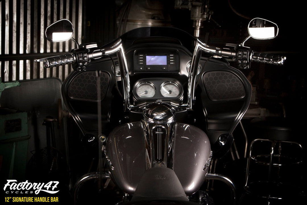 FACTORY 47 من فاكتوري Signature Handlebar 12" Chrome مقود 12 بوصة - BOOST BOX PERFORMANCE FACTORY 47HB1825012C