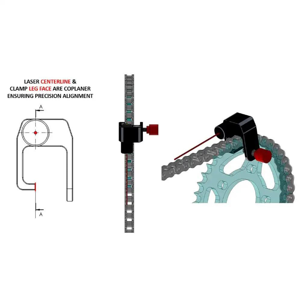 Gearhead Racing Chain and Sprocket Laser Alignment Tool