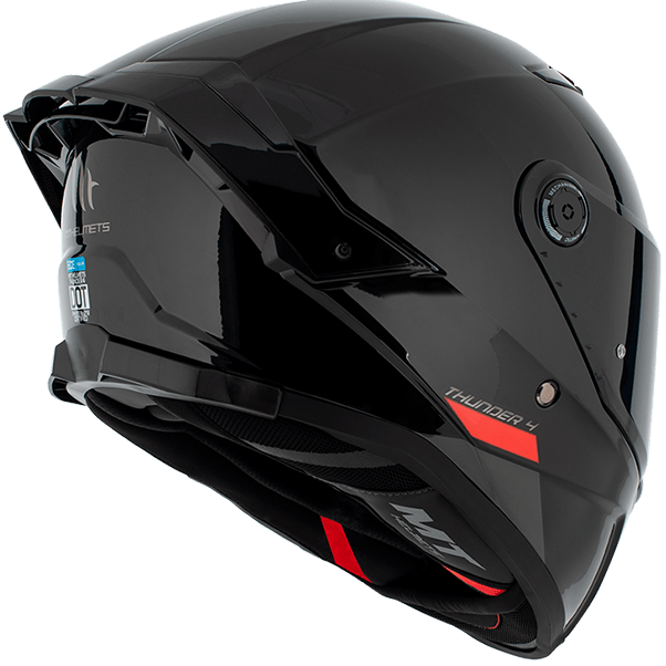 MT HELMETS من أم تي THUNDER 4 SV A1 GLOSS BLACK خوذة فول فيس