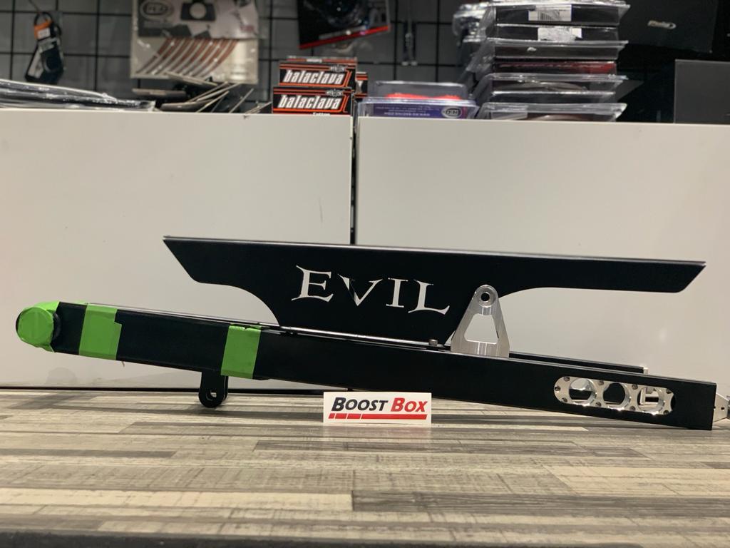 GSX - R 1000 07 - 08 EVIL إيفل SWING ARMS عضوة خلفية 2 - 6 إينش - BOOST BOX PERFORMANCE EVIL SWINGARMSEVIL - GSXR1K07