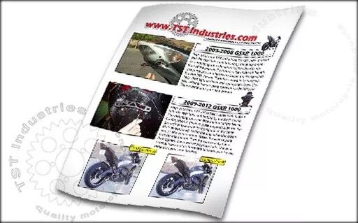 GSX - R1000 2009 - 16 TST تي أس تي FENDER ELIMINATOR حاملة لوحة خلفية - BOOST BOX PERFORMANCE TST INDUSTRIES09GSXR1KFE