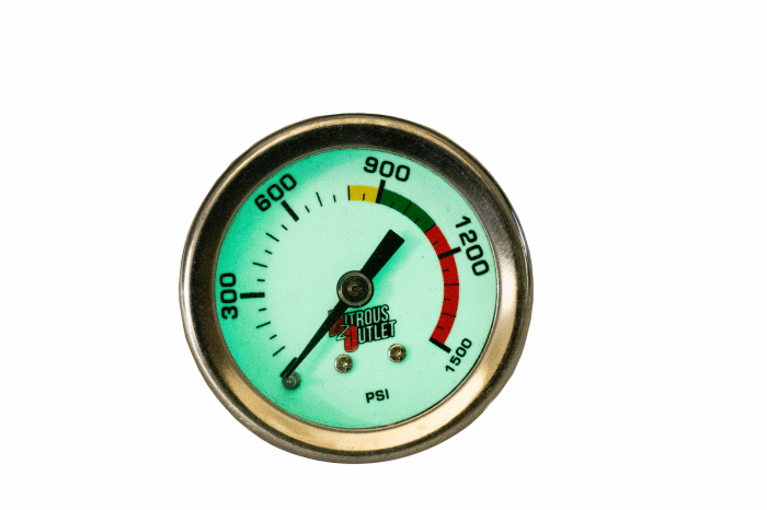 NITROUS OUTLET نيتروس أوتليت Pressure Gauge& 4AN Manifold مقياس ضغط النيتروز - BOOST BOX PERFORMANCE NITROUS OUTLET00 - 63001 - 4