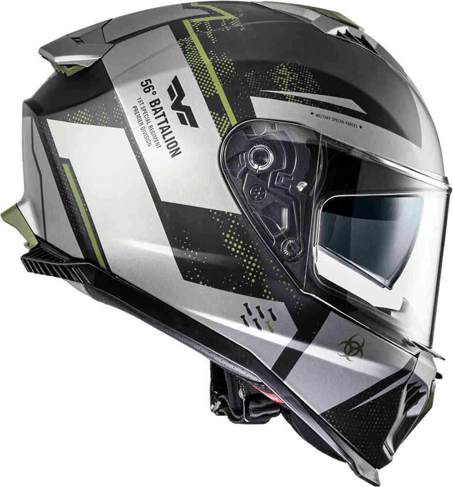 PREMIER من بريمر FULL FACE HELMET TYPHOON BA خوذة أسود/أخضر - BOOST BOX PERFORMANCE PREMIER HELMETS010116441