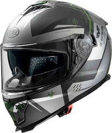 PREMIER من بريمر FULL FACE HELMET TYPHOON BA خوذة أسود/أخضر - BOOST BOX PERFORMANCE PREMIER HELMETS010116441