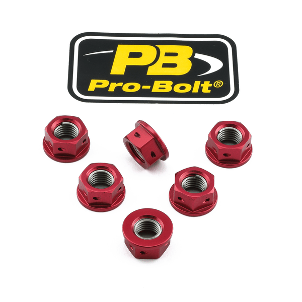 High-Quality Aluminium Sprocket Nuts M10x1.25mm - Pre-Drilled for Safety Wiring, Pack of 6"
- BOOST BOX PERFORMANCE PRO BOLTSPN10DB