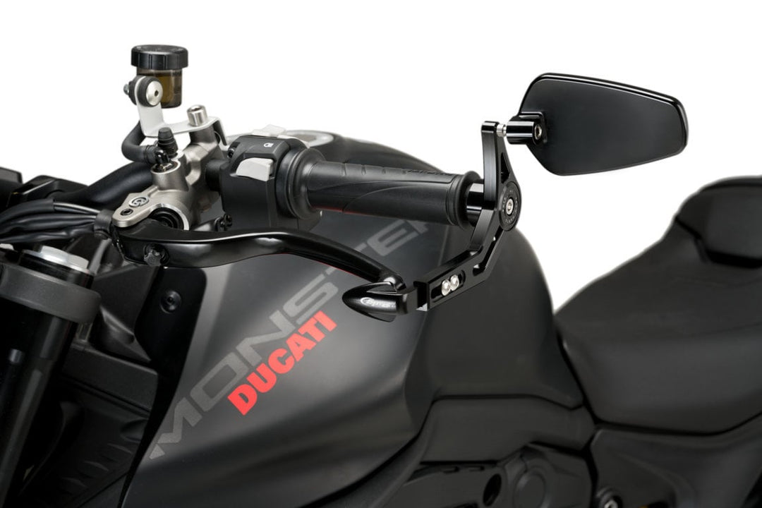 PUIG بيوق CLUTCH/BRAKE LEVER PROTECTOR WITH MIRROR واقي أّذرع كلتش وفرامل مع مراية جانبية - BOOST BOX PERFORMANCE Puig Hi - Tech Parts21441N/21440N