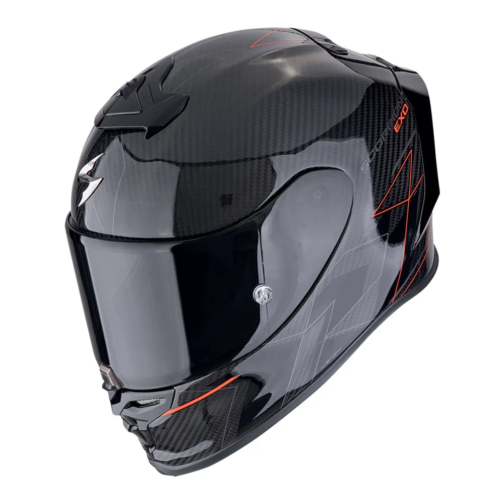 SCORPION من سكوربيون EXO-R1 CARBON CYNERGY RED خوذة إكسو-أر1