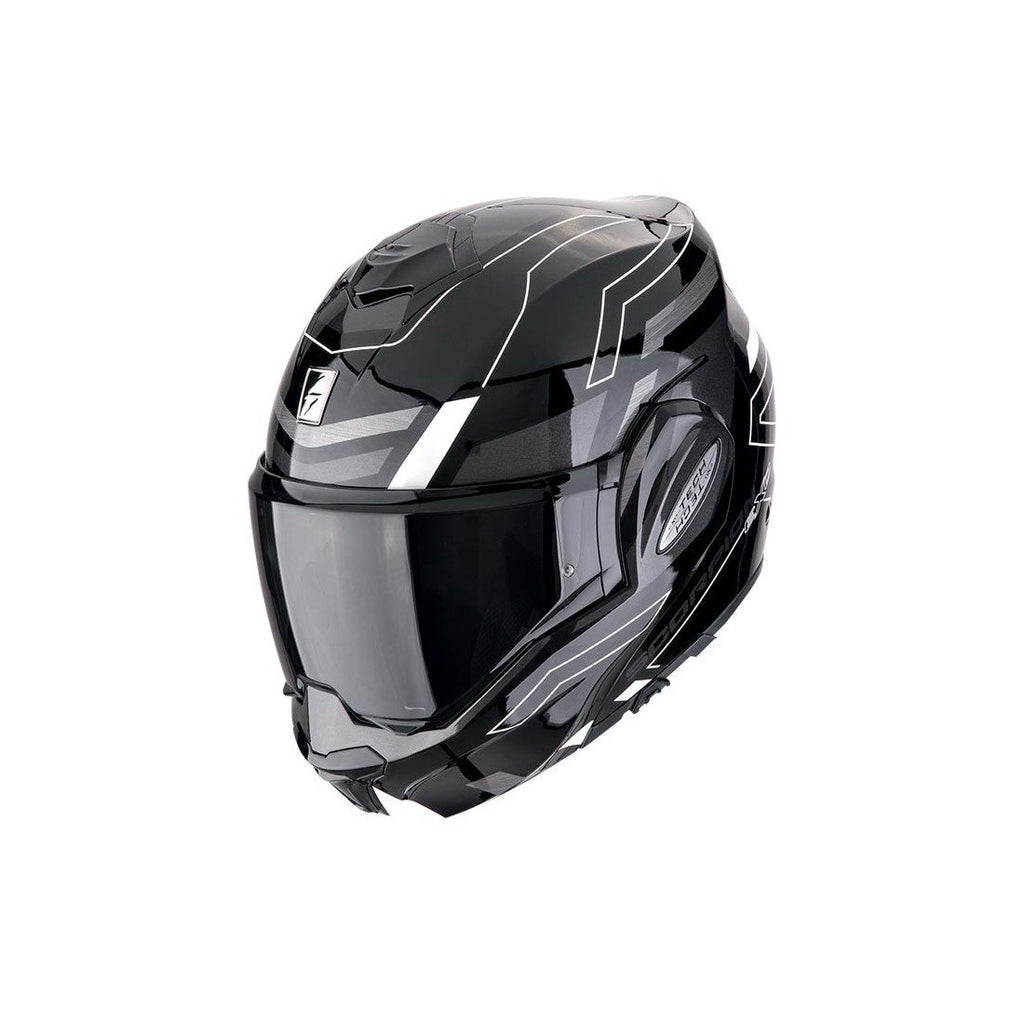 SCORPION من سكوربيون EXO-TECH EVO CONQUER BLK/WHT خوذة موديلار