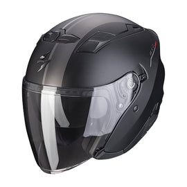 SCORPIONمن سكوربيون EXO - 230 SR JET HELMET BLK/SLV خوذة أكسو - BOOST BOX PERFORMANCE SCORPION EXOD13280