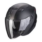 SCORPION EXO-230 SR JET HELMET BLK/SLV 