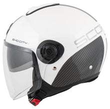 Load image into Gallery viewer, SCORPIONمن سكوربيون Exo - City II Carbo White - Black خوذة أكسوستي - BOOST BOX PERFORMANCE SCORPION EXOEXO - CITY - CARBO - 1