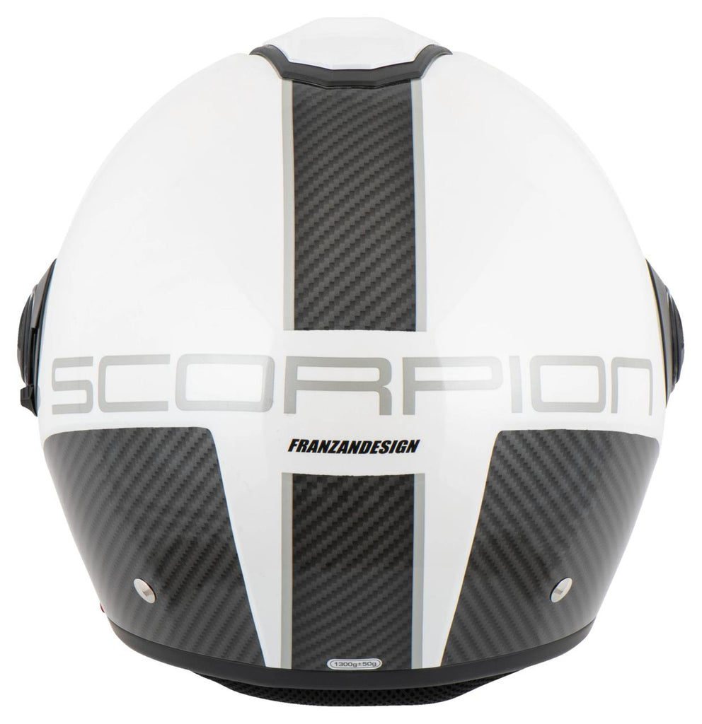 SCORPIONمن سكوربيون Exo - City II Carbo White - Black خوذة أكسوستي - BOOST BOX PERFORMANCE SCORPION EXOEXO - CITY - CARBO - 1