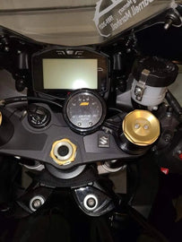 Suzuki GSXR سوزوكي Fork Mounted Motorcycle Gauge Pod AEM Slim Adjustable قاعدة قيج - BOOST BOX PERFORMANCE BOOST BOX PERFORMANCEF5393F