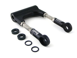 Brock’s Adjustable Window Link Kit for BMW S1000 Series with CNC Aluminum Ends and Visual Safety Window