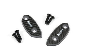 Carbon Fiber Mirror Block Off Plates for Suzuki GSX-R – Race-Use Lightweight Upgrade