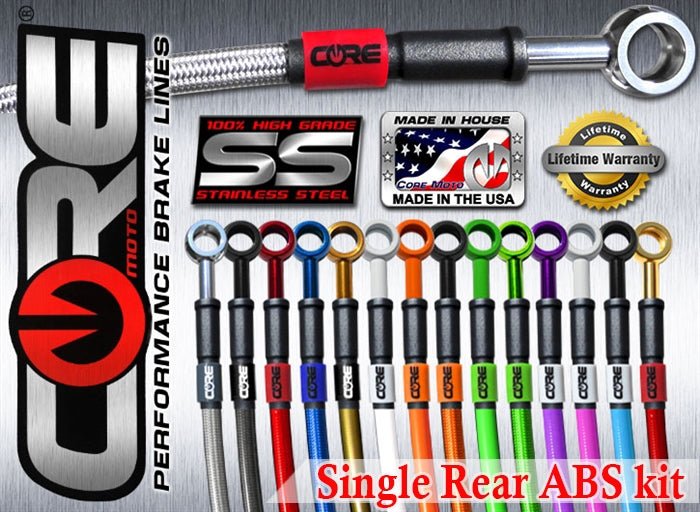 Core Moto Rear ABS Brake Line Kit for Suzuki Hayabusa (2022–Current) – Stainless Steel Performance Upgrade