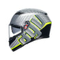 Load image into Gallery viewer, AGV من أي جي في K3 E2206 Mplk Fortify Grey خوذة كي3 - BOOST BOX PERFORMANCE AGV210301O2MY004 - 1