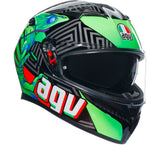AGV من أي جي في  K3 E2206 Mplk Kamaleon خوذة كي3 أخضر