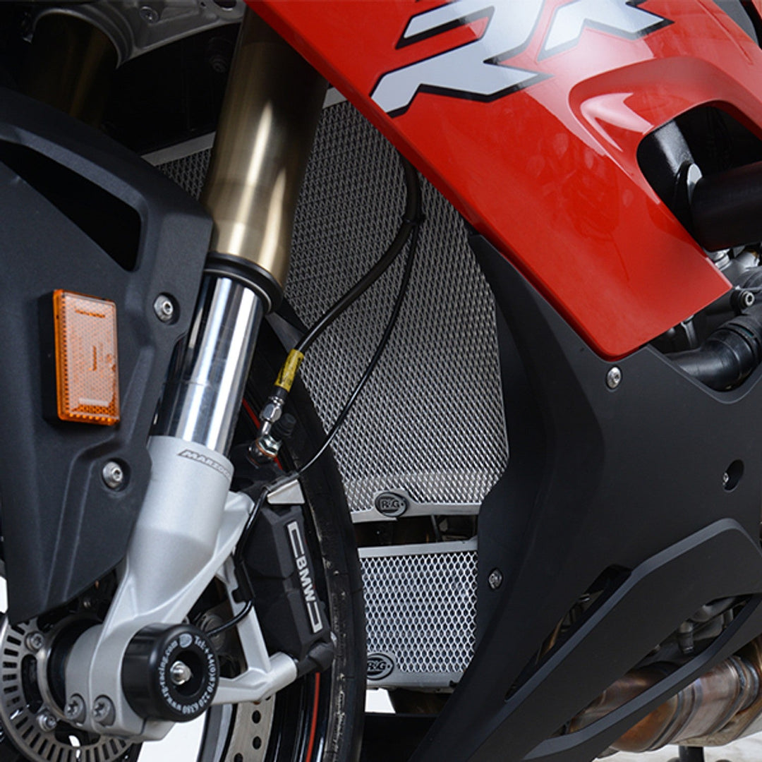 أر&جي واقي الرادياتير BMW S1000RR/M '19 - 24 - BOOST BOX PERFORMANCE R&G_RacingRAD0247TI (Titanium)